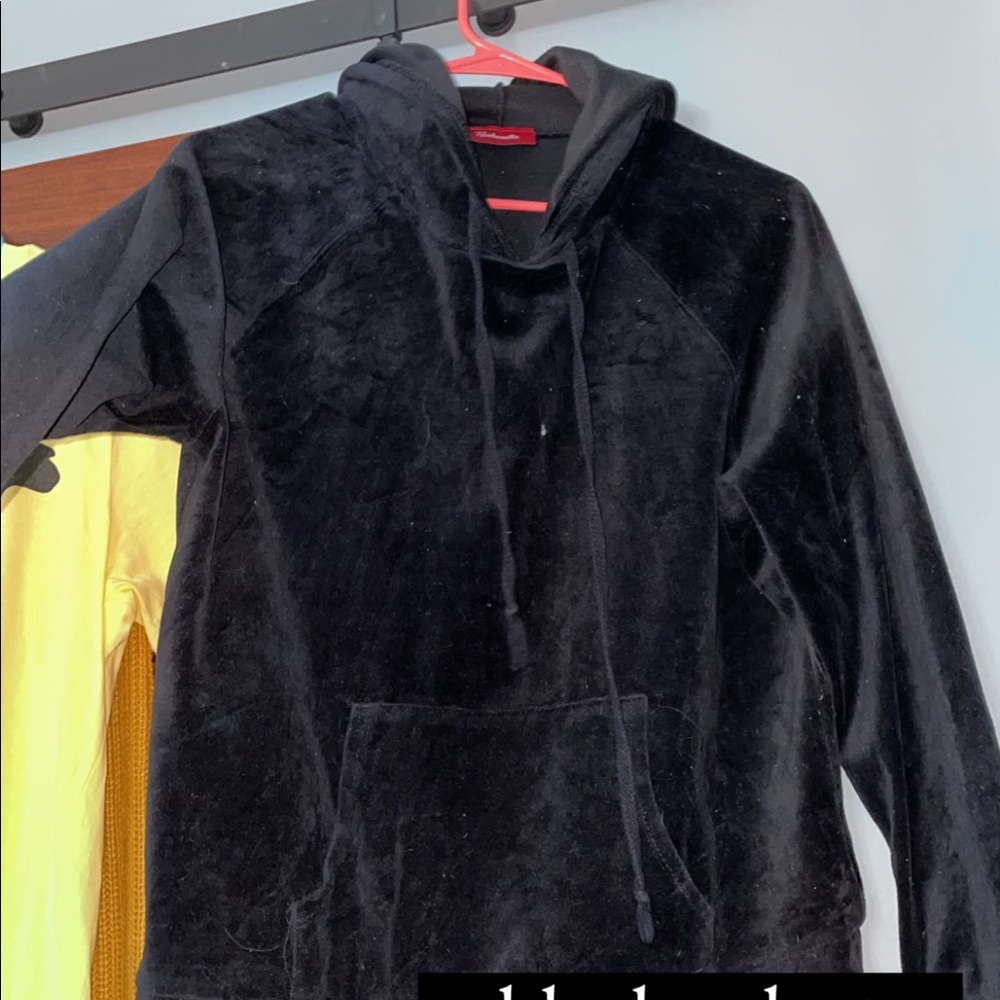 velvet sweatshirt
